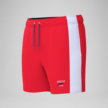 Men's Jetstream Retro Volley Swim Trunks Red/White