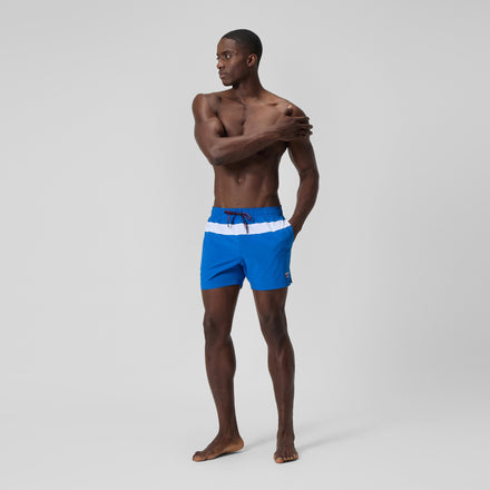 Men's Jetstream Retro Volley Swim Trunks Blue/White