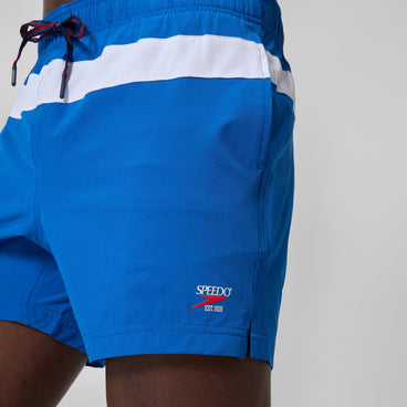 Men's Jetstream Retro Volley Swim Trunks Blue/White