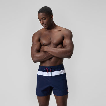 Men's Jetstream Retro Volley Swim Trunks Navy/White
