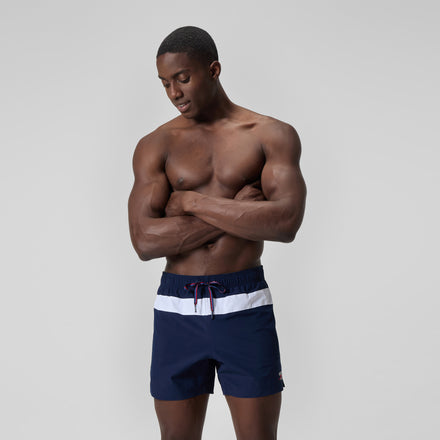 Men's Jetstream Retro Volley Swim Trunks Navy/White