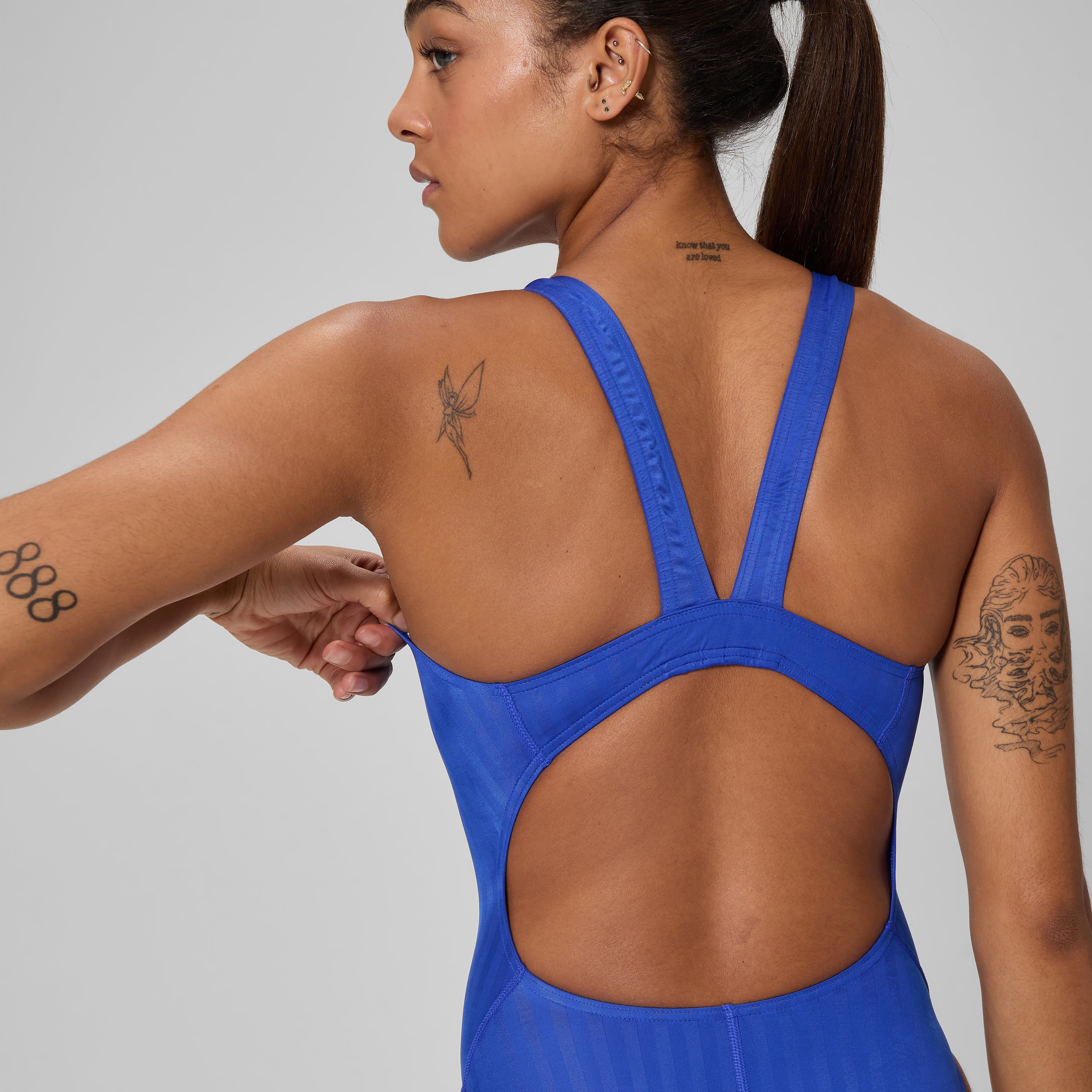 speedo サーフパトロール セパレート水着 1 Women's Aquablade Recordbreaker One Piece Blue | Speedo