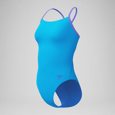 Women's Club Training Solid Flyback 2.0 Swimsuit Blue