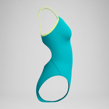 Women's Club Training Solid Flyback 2.0 Swimsuit Teal/Green