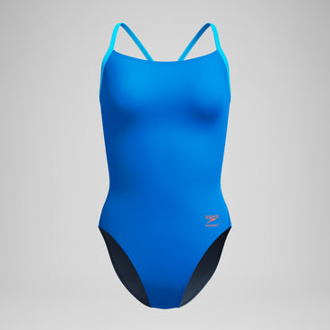 Women's Club Training Solid Flyback 2.0 Swimsuit Blue