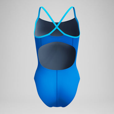 Women's Club Training Solid Flyback 2.0 Swimsuit Blue