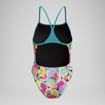 Women's Club Training Printed Turnback Swimsuit Green