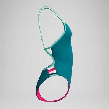 Women's Club Training Tri Back Swimsuit Teal/Blue