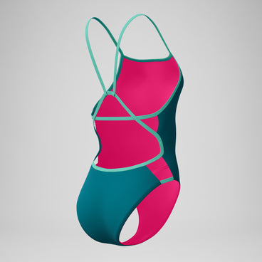 Women's Club Training Tri Back Swimsuit Teal/Blue