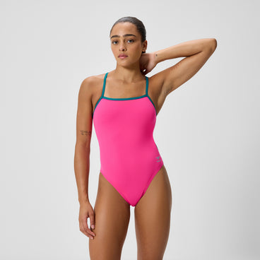 Women's Club Training Tri Back Swimsuit Pink