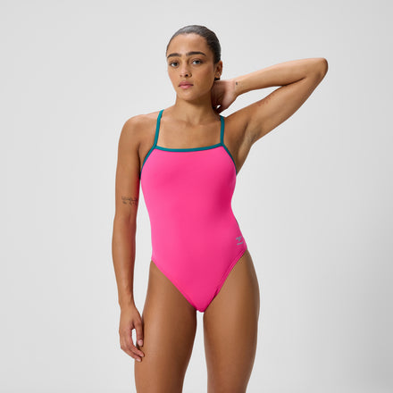 Women's Club Training Tri Back Swimsuit Pink