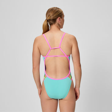 Women's Tri Back Swimsuit Blue