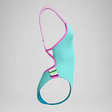Women's Tri Back Swimsuit Blue