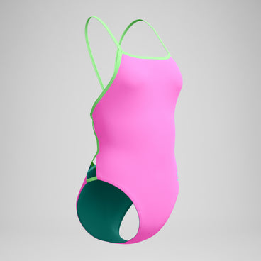 Women's Tri Back Swimsuit Pink