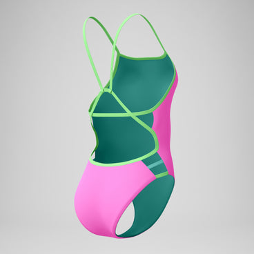 Women's Tri Back Swimsuit Pink