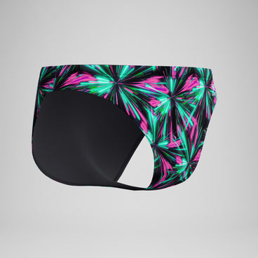 Men's Club Training Printed Brief Green/Black