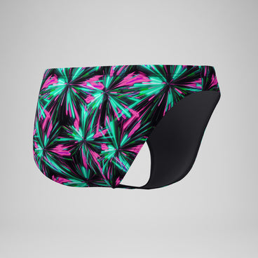 Men's Club Training Printed Brief Green/Black