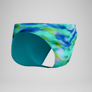 Men's Club Training Printed Brief Green/Blue