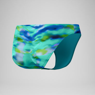 Men's Club Training Printed Brief Green/Blue
