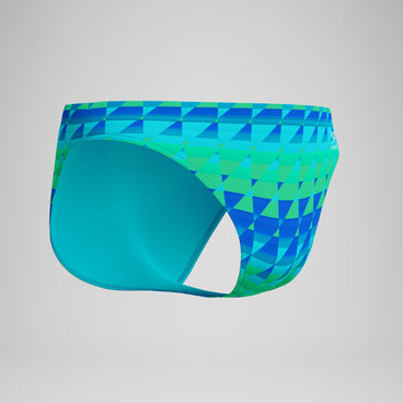 Men's Club Training Printed Brief Green/Blue