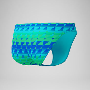 Men's Club Training Printed Brief Green/Blue