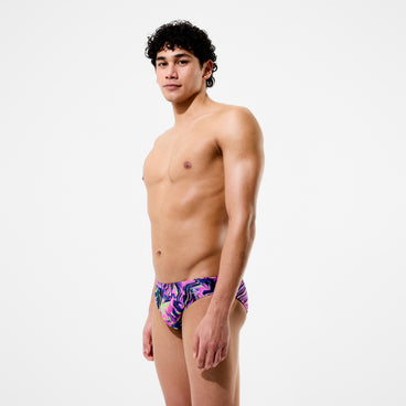 Men's Club Training Printed Brief Pink/Navy