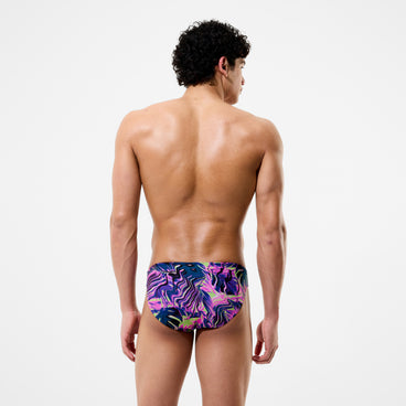 Men's Club Training Printed Brief Pink/Navy