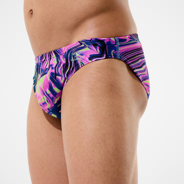 Men's Club Training Printed Brief Pink/Navy