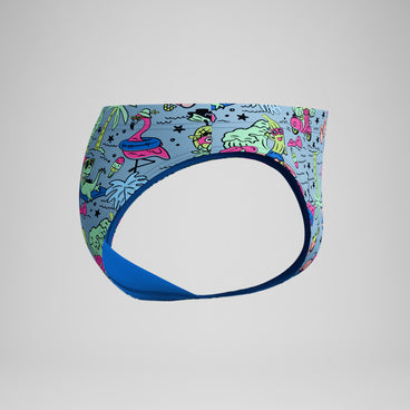 Men's Club Training Printed Brief Blue/Green