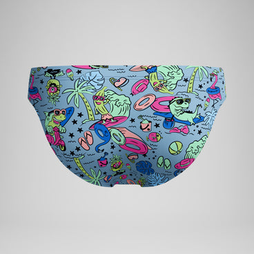 Men's Club Training Printed Brief Blue/Green