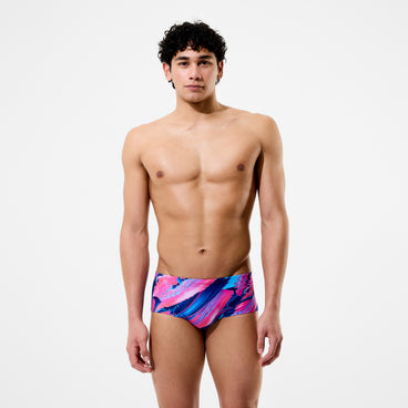 Men's Club Training Printed Brief Blue/Pink