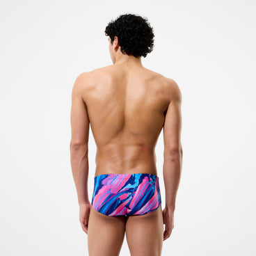 Men's Club Training Printed Brief Blue/Pink