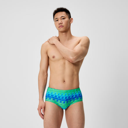 Men's Printed Brief Blue