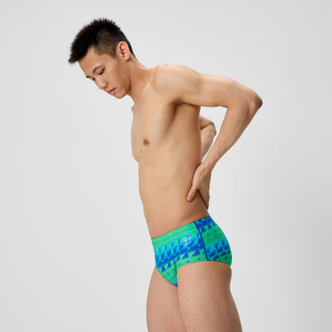 Men's Printed Brief Blue