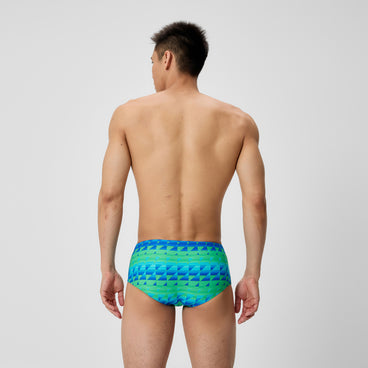 Men's Printed Brief Blue