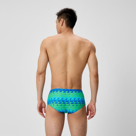Men's Printed Brief Blue