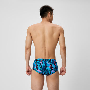 Men's Printed Brief Black