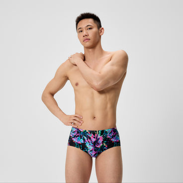 Men's Printed Brief Black