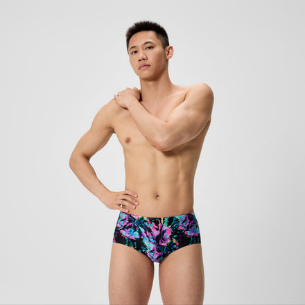 Men's Printed Brief Black