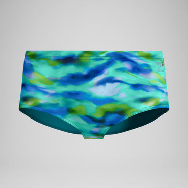 Men's Printed Brief Turquoise/Green