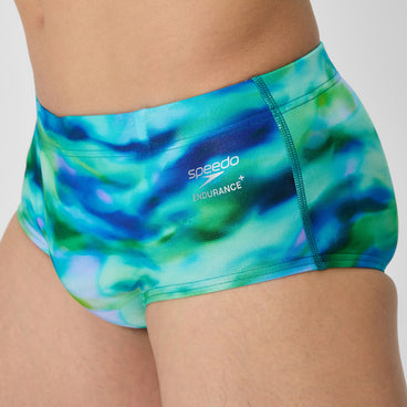 Men's Printed Brief Turquoise/Green
