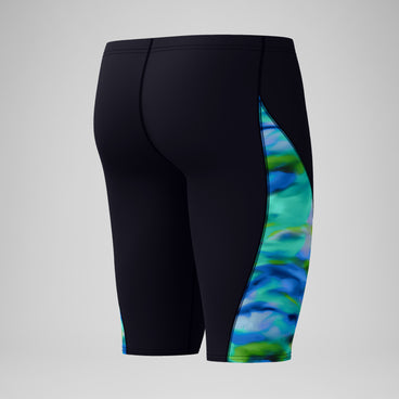 Men's Spliced Printed Jammer Sunset Grove/Black