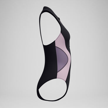 Women's Colourblock Swimsuit Black/Dark Grey