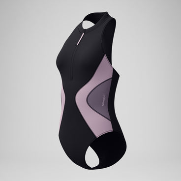 Women's Colourblock Swimsuit Black/Dark Grey