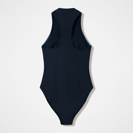 Women's Ocean Flex Zip Swimsuit Black/Blue