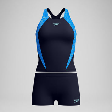 Women's Hyperboom Splice Tankini Set Navy/Blue