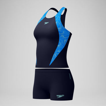 Women's Hyperboom Splice Tankini Set Navy/Blue