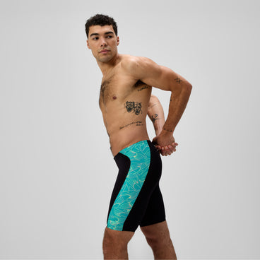 Men's Hyperboom Panel Jammer Black/Turquoise