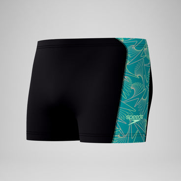 Men's Hyperboom Panel Aquashort Black/Turquoise