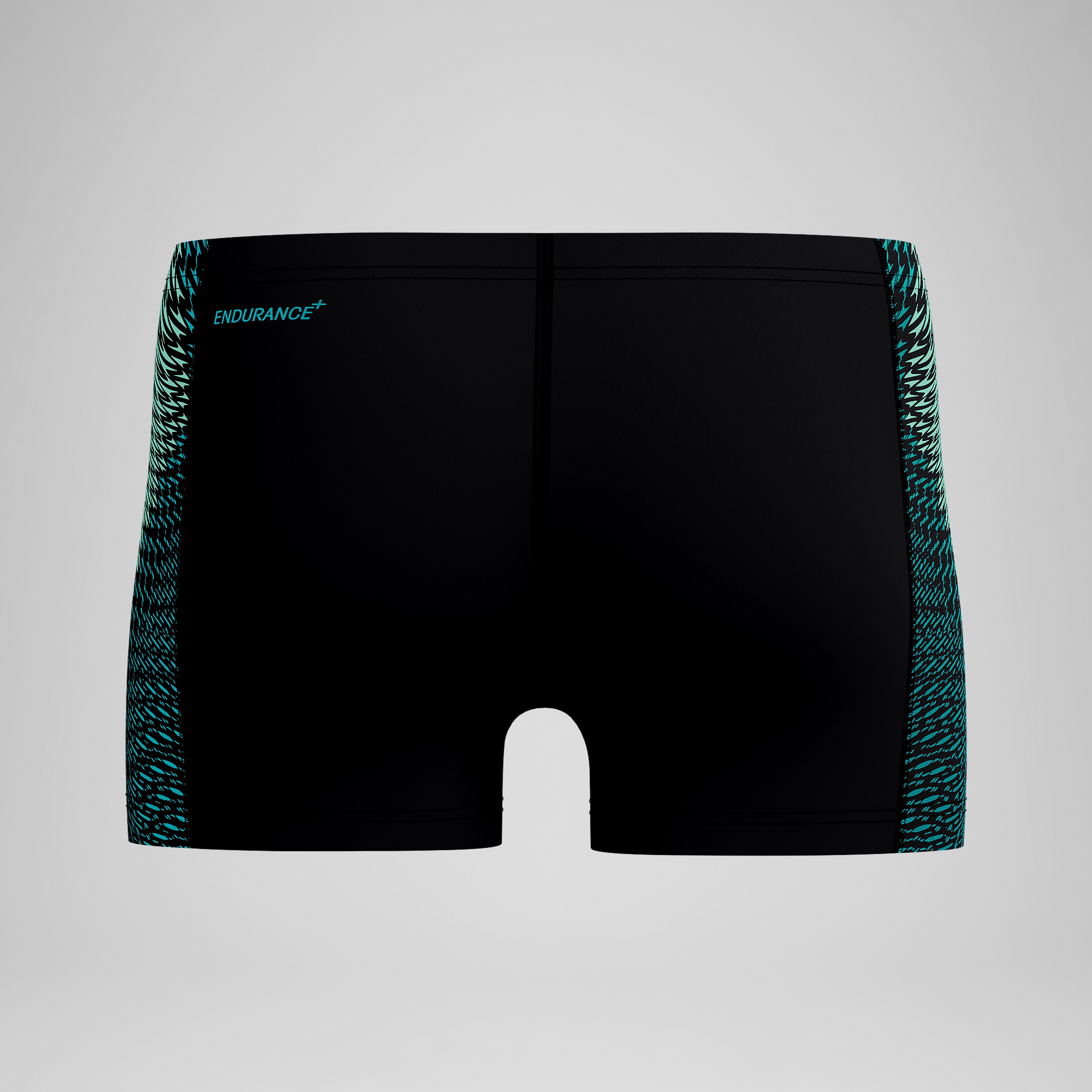 Men's Endurance+ MAX Tech Panel Aquashorts Black/Turquoise | Speedo
